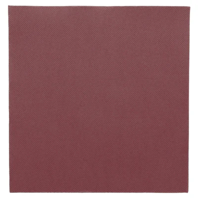 SERVIETTES ECOLABEL DOUBLE POINT 18 G/M2 39x39 CM BORDEAUX OUATE (1200 UNITÉS) - REF. 101.21
