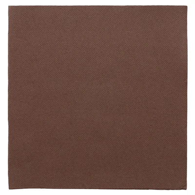 SERVIETTES ECOLABEL DOUBLE POINT 18 G/M2 39x39 CM CHOCOLAT OUATE (1200 UNITÉS) - REF. 133.84