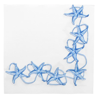 SERVIETTES ECOLABEL DOUBLE POINT 'ANTIBES' 18 G/M2 40x40 CM BLANC OUATE (1200 UNITÉS) - REF. 178.55