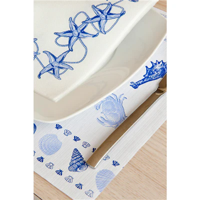 SERVIETTES ECOLABEL DOUBLE POINT 'ANTIBES' 18 G/M2 40x40 CM BLANC OUATE (1200 UNITÉS) - REF. 178.55 - Image 3