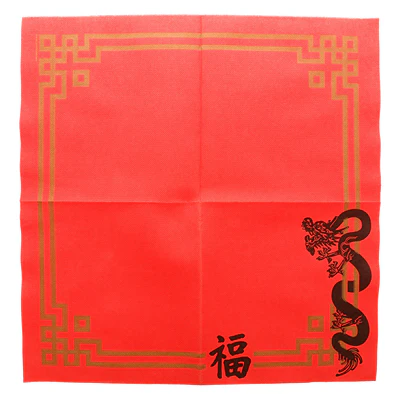 SERVIETTES ECOLABEL DOUBLE POINT 'CHINA' 18 G/M2 40x40 CM ROUGE OUATE (1200 UNITÉS) - REF. 122.04 - Image 2