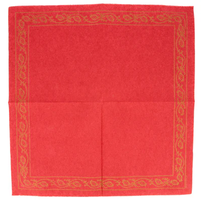 SERVIETTES ECOLABEL 'DOUBLE POINT - PÉRSICO' 18 G/M2 40x40 CM BORDEAUX OUATE (1200 UNITÉS) - REF. 121.47 - Image 2