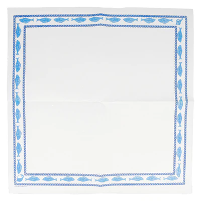 SERVIETTES ECOLABEL "MARISQUERÍA" 'DOUBLE POINT' 18 G/M2 40x40 CM BLANC OUATE (1200 UNITÉS) - REF. 143.55 - Image 2
