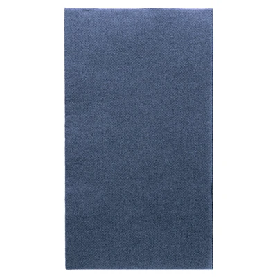 SERVIETTES ECOLABEL P. 1/6 DOUBLE POINT 18 G/M2 33x40 CM BLEU MARINE OUATE (2000 UNITÉS) - REF. 153.70