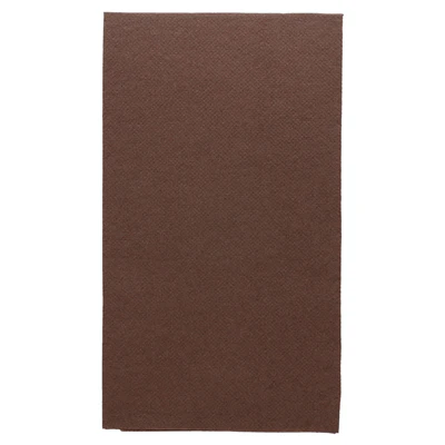 SERVIETTES ECOLABEL P. 1/6 DOUBLE POINT 18 G/M2 33x40 CM CHOCOLAT OUATE (2000 UNITÉS) - REF. 153.82