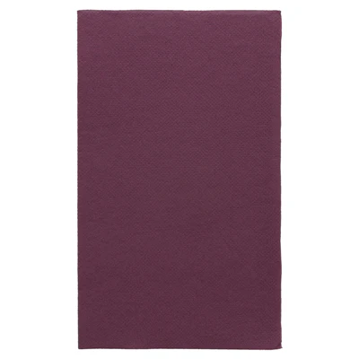 SERVIETTES ECOLABEL P. 1/6 DOUBLE POINT 18 G/M2 33x40 CM PRUNE OUATE (2000 UNITÉS) - REF. 153.68
