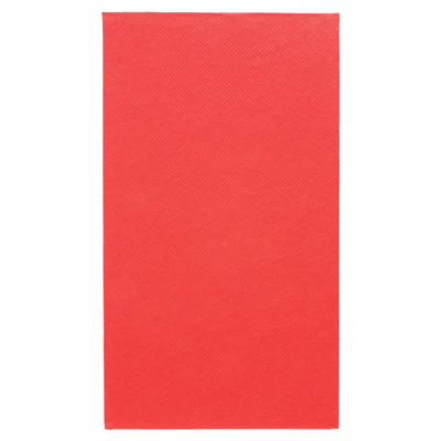 SERVIETTES ECOLABEL P. 1/6 'DOUBLE POINT' 18 G/M2 33x40 CM ROUGE OUATE (2000 UNITÉS) - REF. 153.65