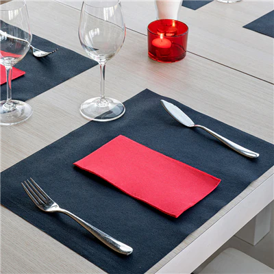 SERVIETTES ECOLABEL P. 1/6 'DOUBLE POINT' 18 G/M2 33x40 CM ROUGE OUATE (2000 UNITÉS) - REF. 153.65 - Image 3