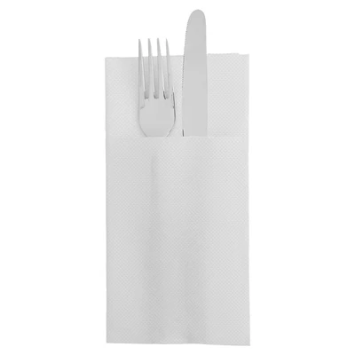 SERVIETTES KANGOUROU ECOLABEL DOUBLE POINT 18 G/M2 39x40 CM BLANC OUATE (1400 UNITÉS) - REF. 230.70