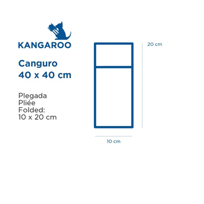 SERVIETTES KANGOUROU LIKE LINEN 70 G/M2 40x40 CM CHOCOLAT SPUNLACE (700 UNITÉS) - REF. 203.92 - Image 3