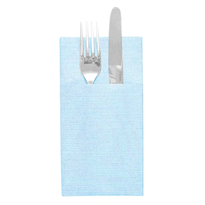 SERVIETTES KANGOUROU LIKE LINEN 70 G/M2 40x40 CM TURQUOISE SPUNLACE (700 UNITÉS) - REF. 232.11