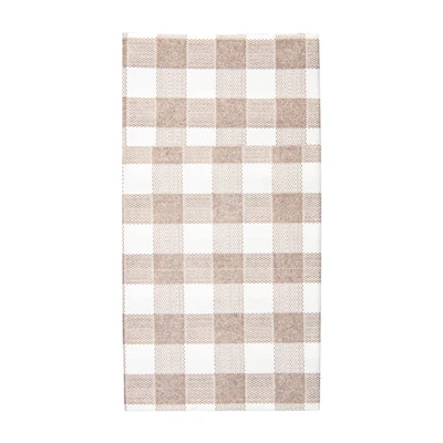 SERVIETTES KANGOUROU LIKE LINEN 'VICHY' 70 G/M2 40x40 CM TAUPE SPUNLACE (700 UNITÉS) - REF. 228.58 - Image 2
