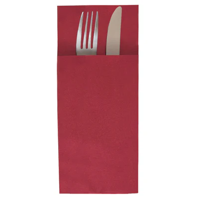 SERVIETTES KANGOUROU PLUS 55 G/M2 40x45 CM BORDEAUX AIRLAID (720 UNITÉS) - REF. 203.97