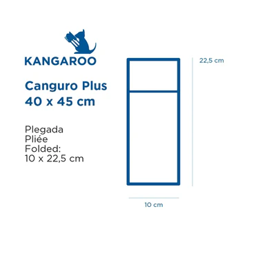 SERVIETTES KANGOUROU PLUS LIKE LINEN 70 G/M2 40x45 CM GRIS SPUNLACE (720 UNITÉS) - REF. 232.19 - Image 2