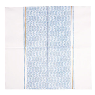 SERVIETTES LIKE LINEN 'AZUR' 70 G/M2 40x40 CM BLANC/BLEU SPUNLACE (600 UNITÉS) - REF. 251.31 - Image 3