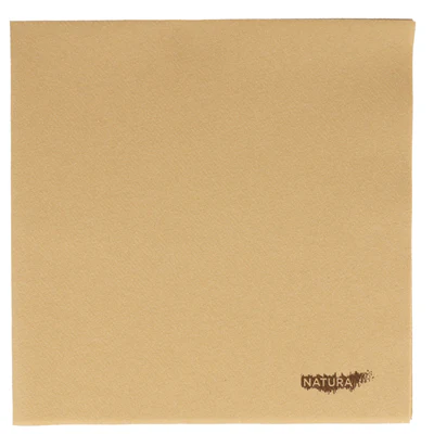SERVIETTES 'NATURA' 55 G/M2 40x40 CM NATUREL AIRLAID (700 UNITÉS) - REF. 222.07