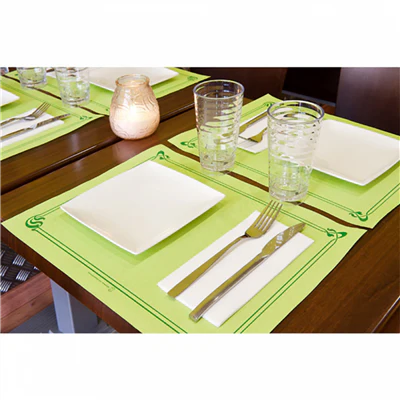 SERVIETTES PLIAGE 1/8 45 G/M2 40x40 CM BLANC AIRLAID (750 UNITÉS) - REF. 143.73 - Image 3