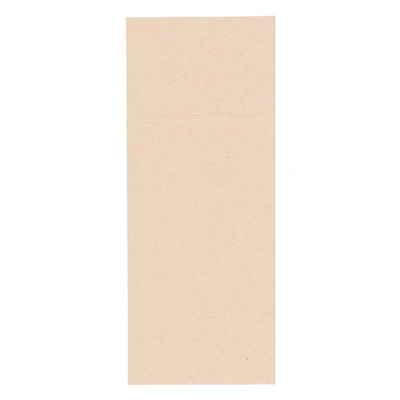 SERVIETTES D.P RECYCLÉES EMBALLÉES JUST IN TIME 40 + 10PE G/M2 11x25 CM NATUREL KRAFT VERGÉ (300 UNITÉS) - REF. 218.22 - Image 4