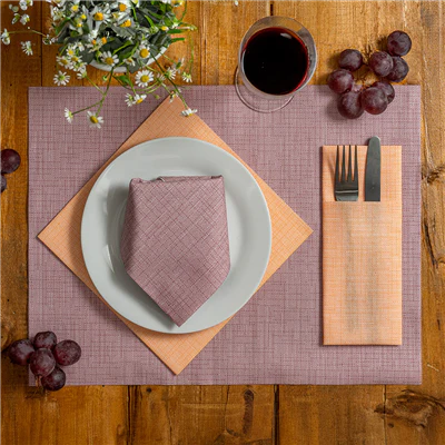 SETS DE TABLE 'DRY COTTON' 55 G/M2 30x40 CM BORDEAUX AIRLAID (800 UNITÉS) - REF. 182.22 - Image 2