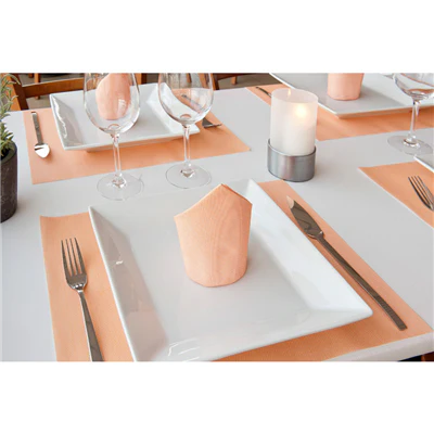 SETS DE TABLE 'DRY COTTON' 55 G/M2 30x40 CM MANDARINE AIRLAID (800 UNITÉS) - REF. 182.65 - Image 2