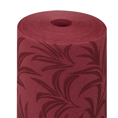 "TÊTE-À-TÊTE" PRÉDECOUPÉ 120CM (20 FEU.) 'PARK AVENUE' 55 G/M2 0,40x24 M BORDEAUX AIRLAID (6 UNITÉS) - REF. 144.27