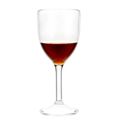 VERRES À PIED À VIN 300 ML Ø 7,6/7,2x18,8 CM TRANSPARENT POLYCARBONATE (6 UNITÉS) - REF. 207.87