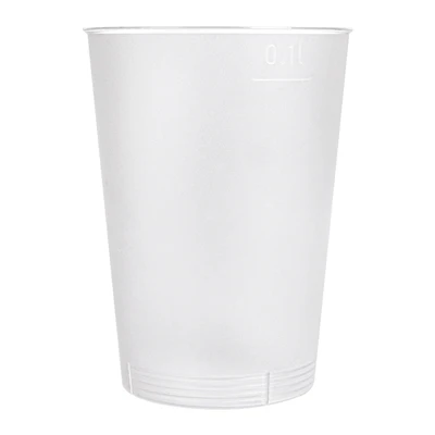VERRES RÉUTILISABLES 100 ML Ø 5,4/4x7,7 CM TRANSPARENT PP (1400 UNITÉS) - REF. 257.64 - Image 2